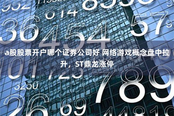 a股股票开户哪个证券公司好 网络游戏概念盘中拉升，ST鼎龙涨停